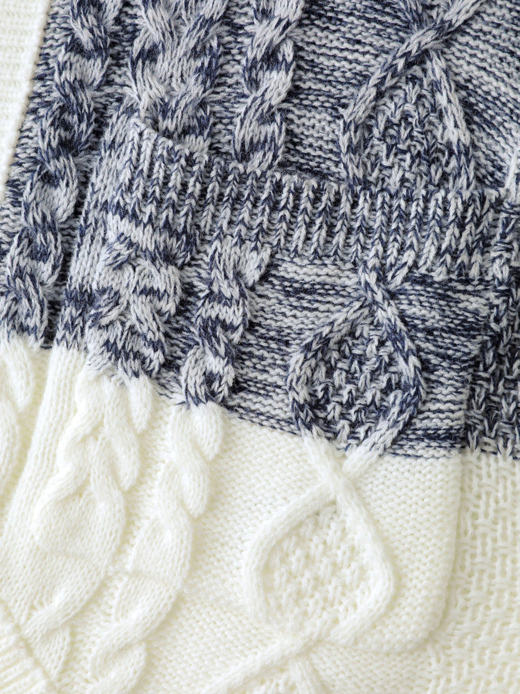 Arc-Hem Ombre Gradient Knit Cardigan