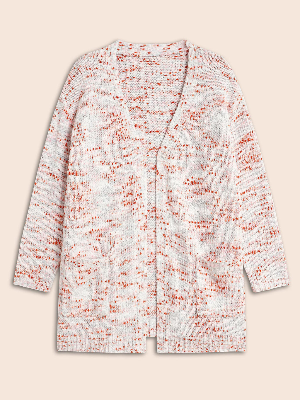 Heather Drop Shoulder Pocket Cardigan