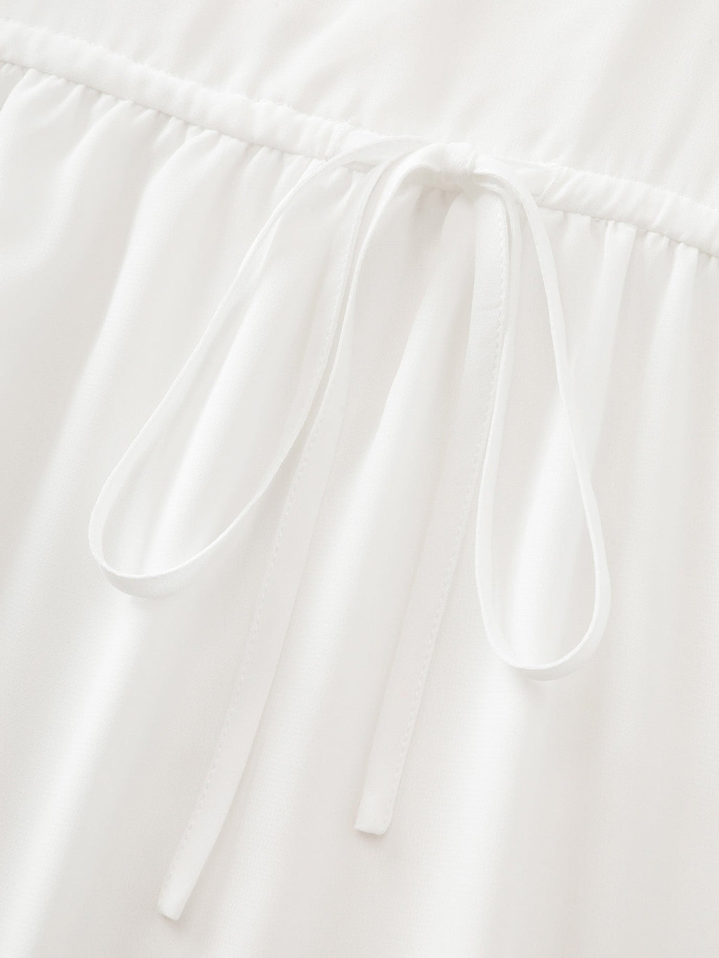 Cut Out Floral Neckline Plain Blouse