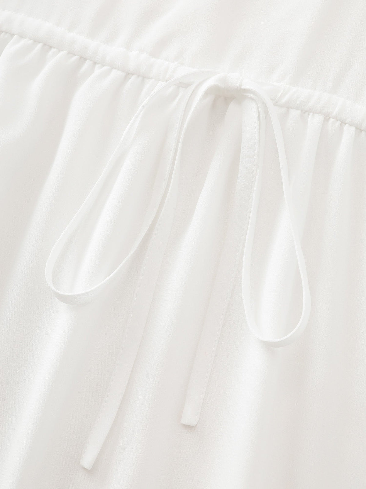 Cut Out Floral Neckline Plain Blouse