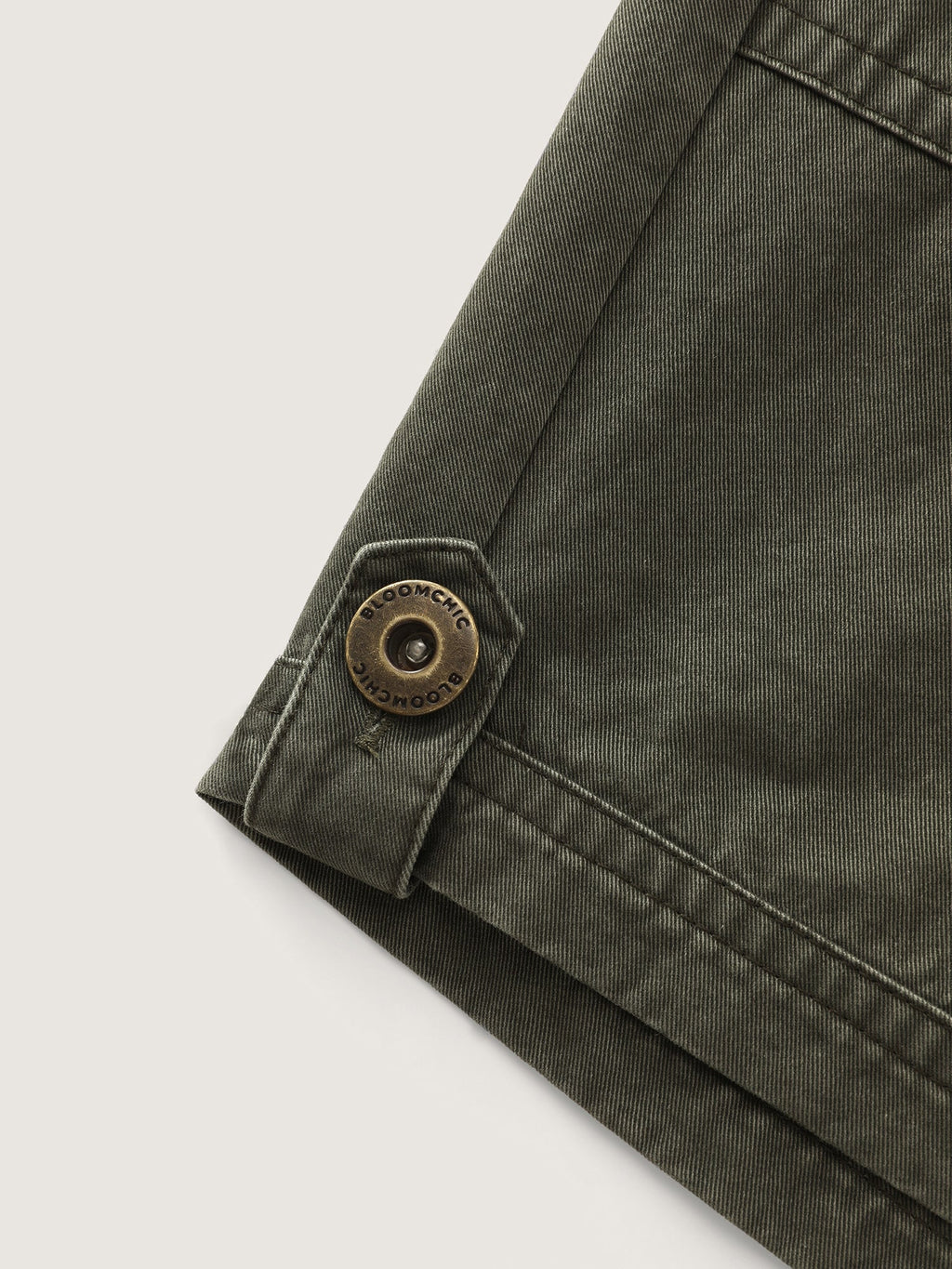 Cotton Washed And Distressed Straight-Leg Shorts