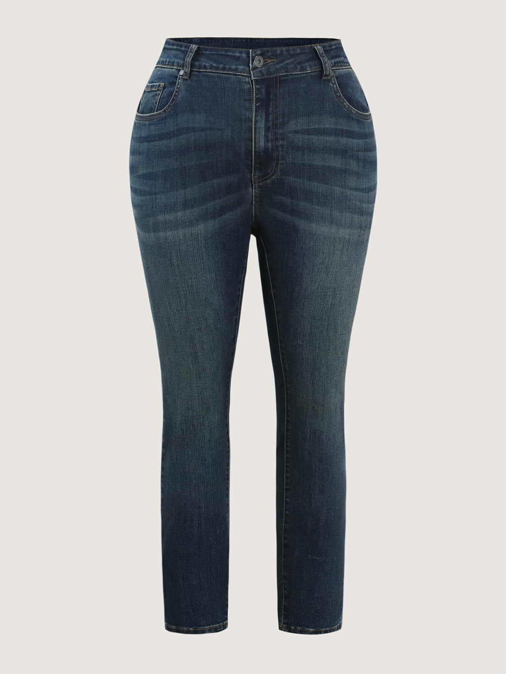 Stretchy Mid-Rise Skinny-Fit Jeans