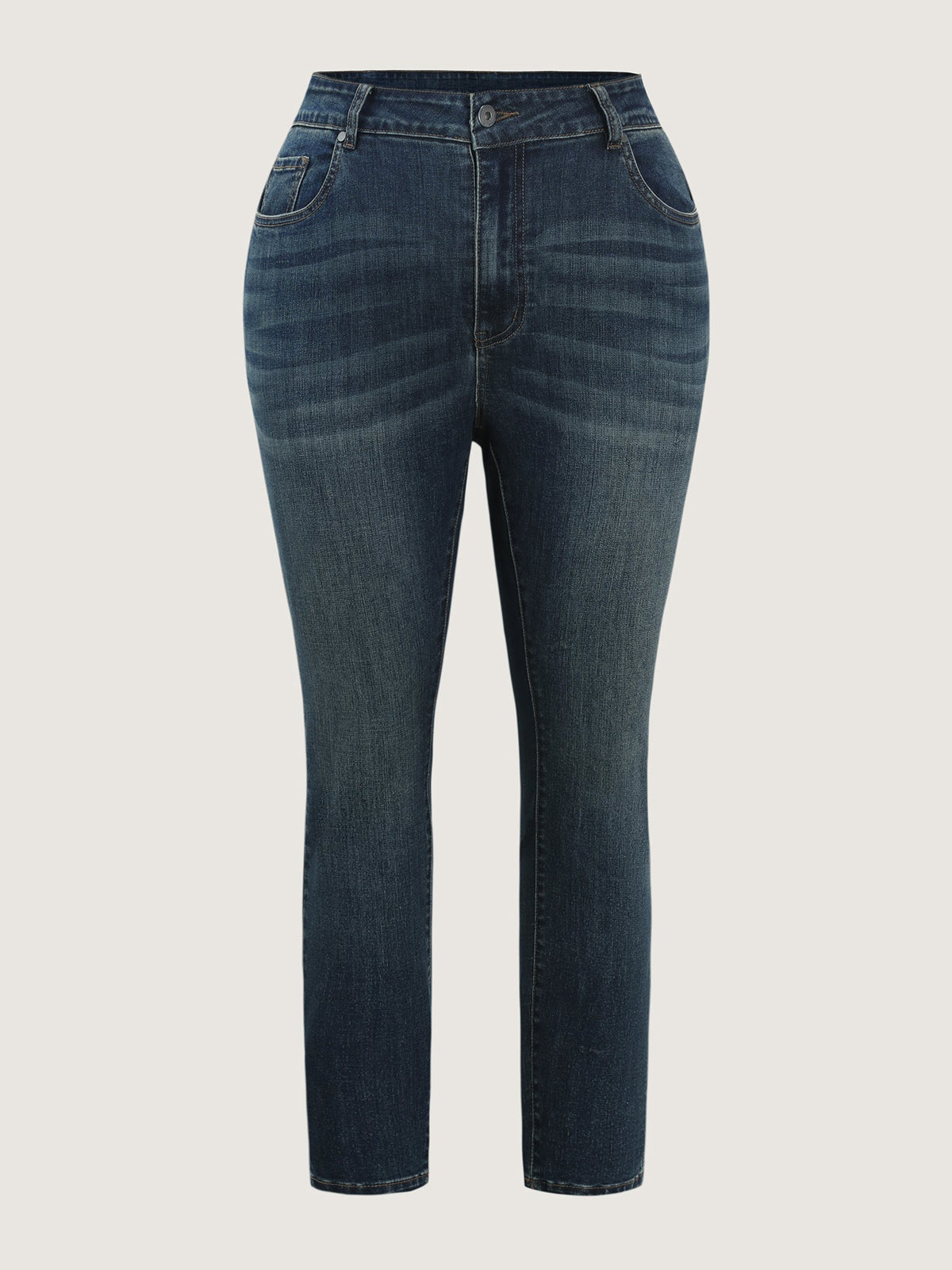 Stretchy Mid-Rise Skinny-Fit Jeans