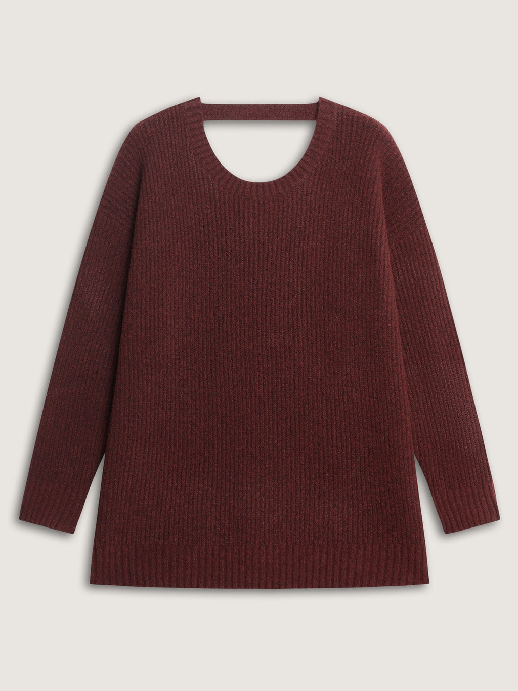 Bow Back Cut-Out Super Stretchy Pullover