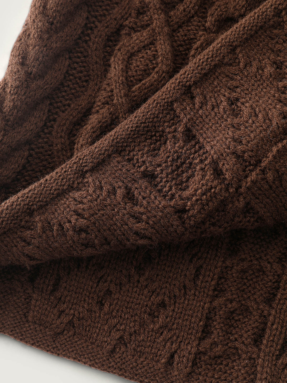 Cableknit Textured Button Pocket Knit Cardigan