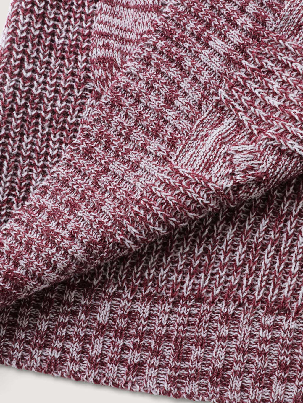 Cable Stitch Heather Hooded Knit Cardigan