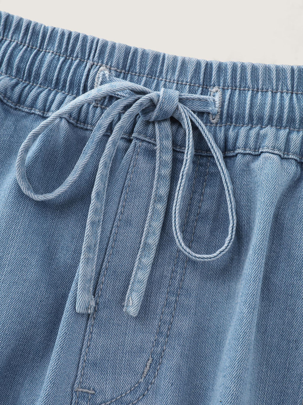 Pull-On Elastic Waist Harem Jeans
