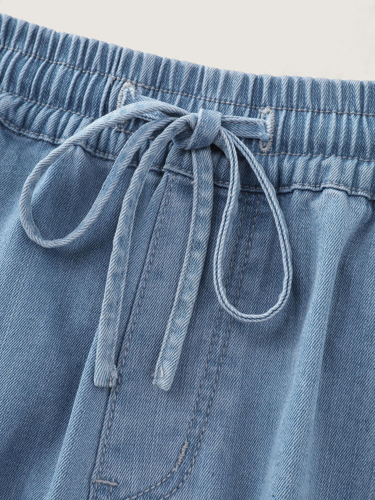Pull-On Elastic Waist Harem Jeans