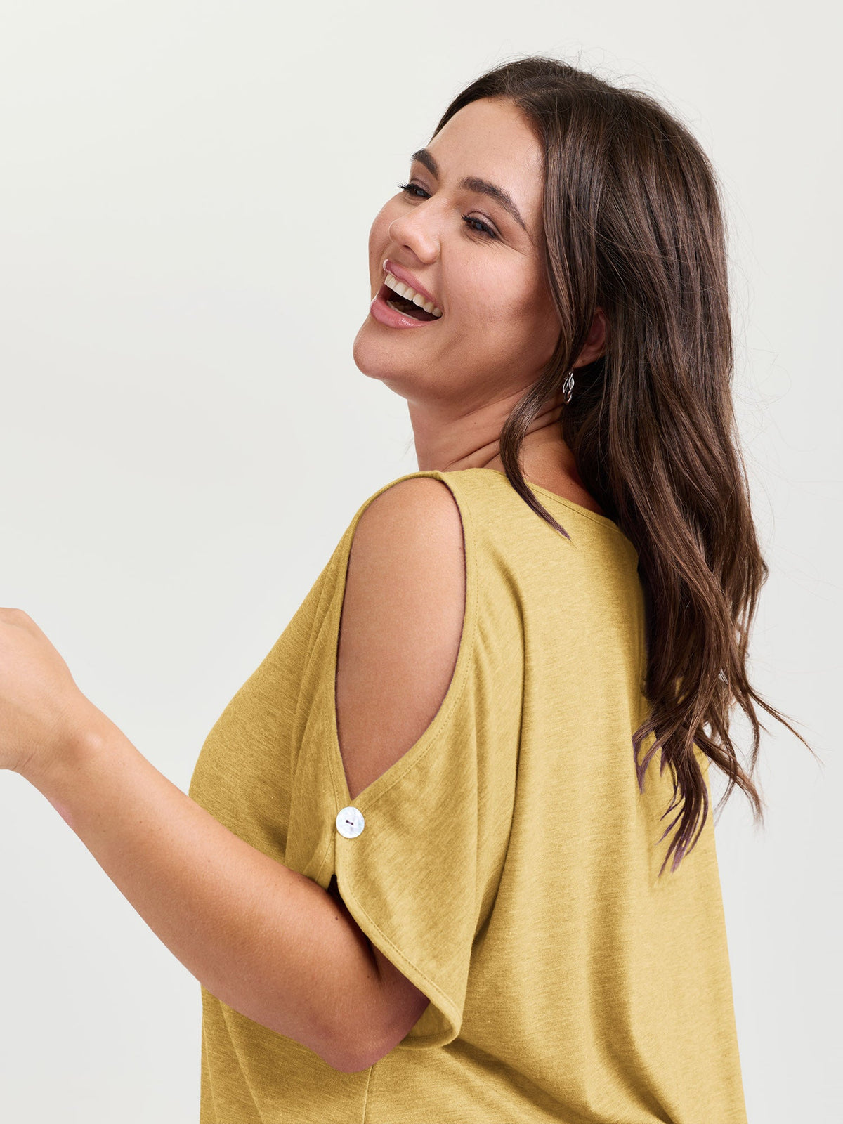 Supersoft Cut-Out Shoulder T-Shirt