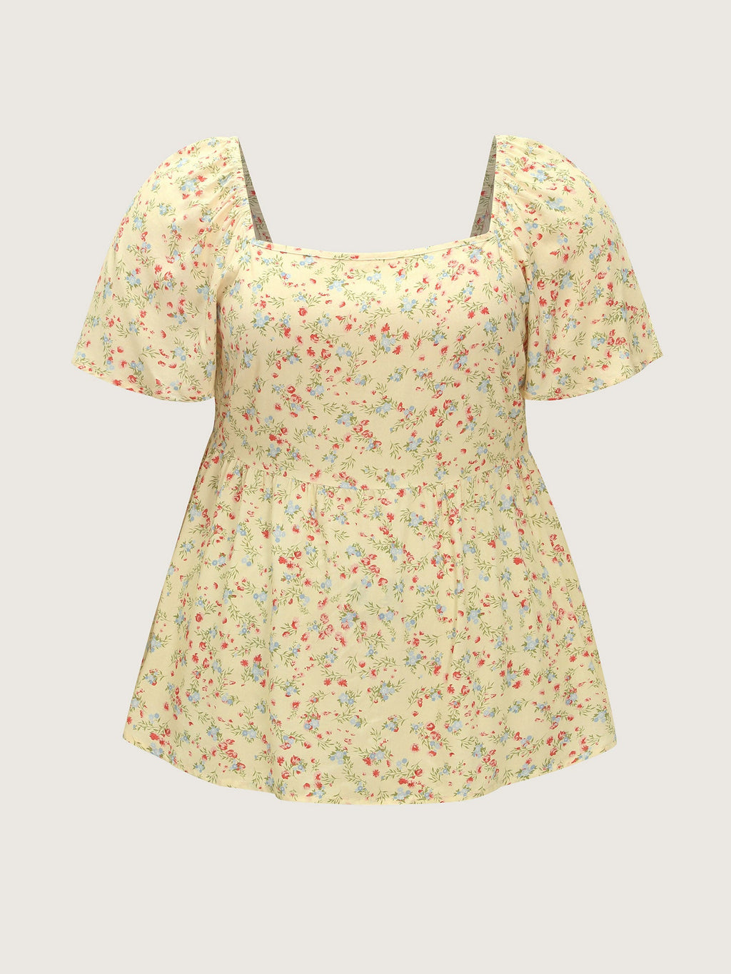 Supersoft Floral Print Fit And Flare Blouse