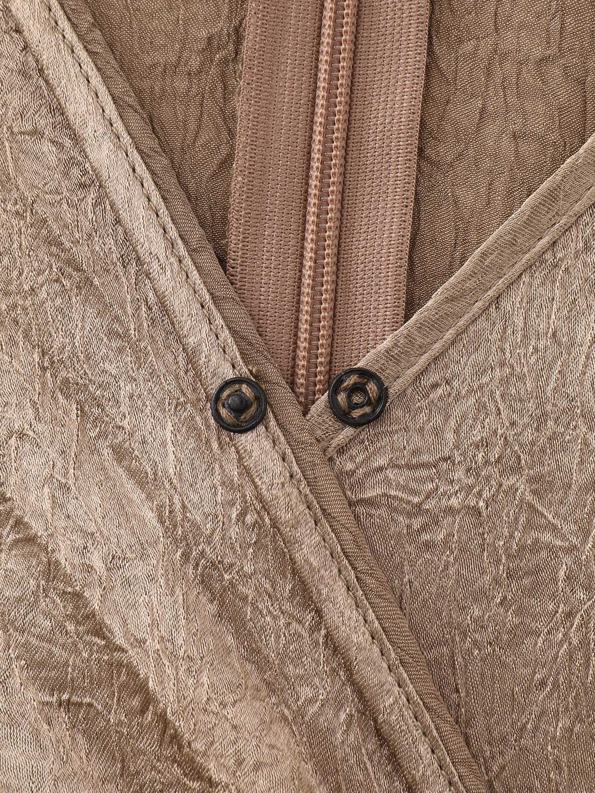 Pleated Side-Tie Sleeveless Jumpsuit
