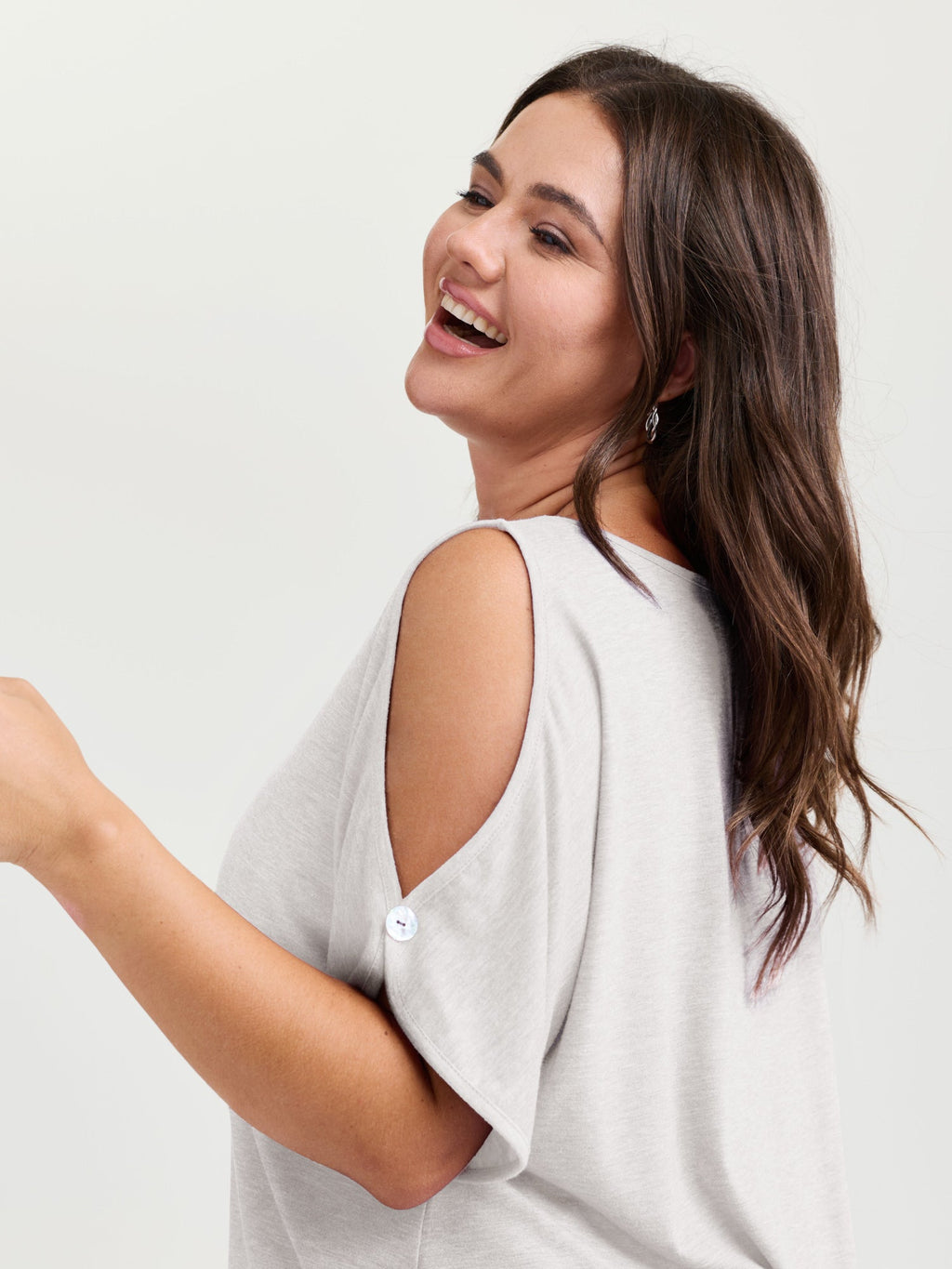 Supersoft Cut-Out Shoulder T-Shirt