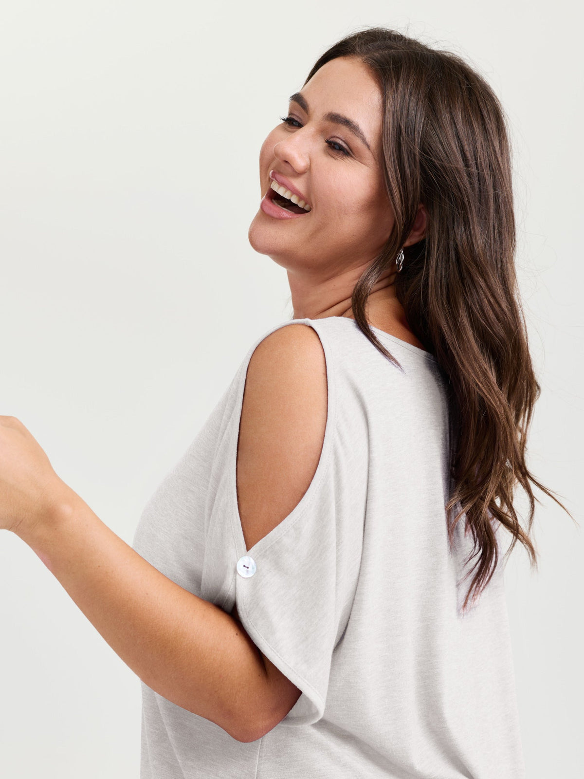 Supersoft Cut-Out Shoulder T-Shirt