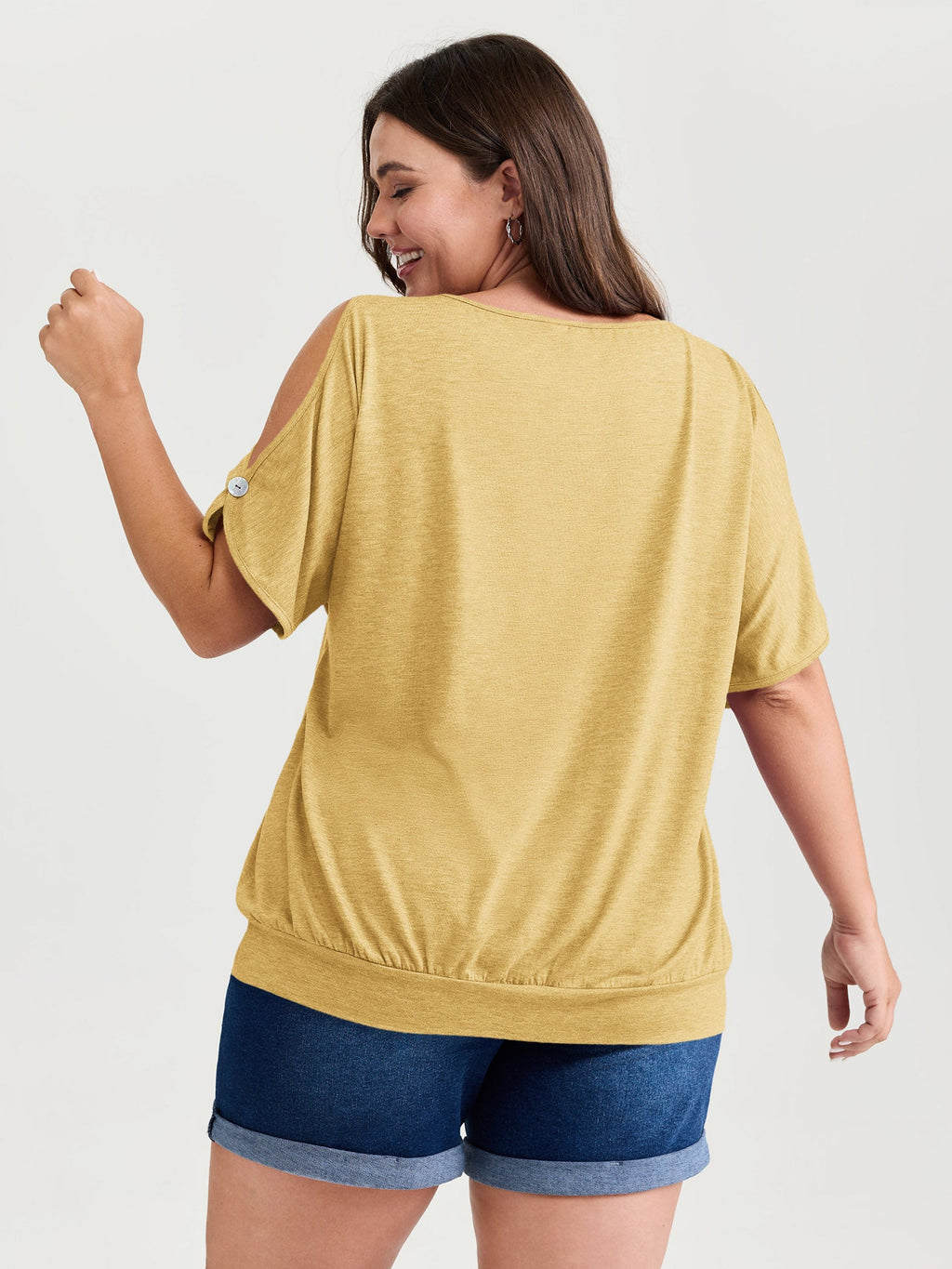 Supersoft Cut-Out Shoulder T-Shirt