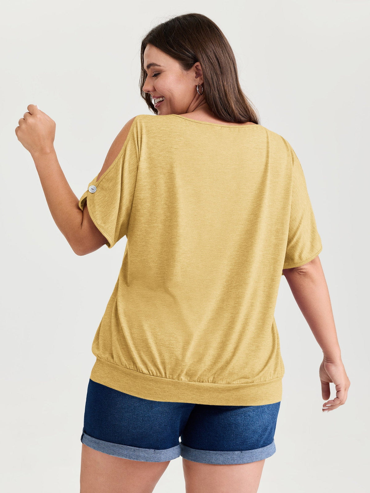 Supersoft Cut-Out Shoulder T-Shirt