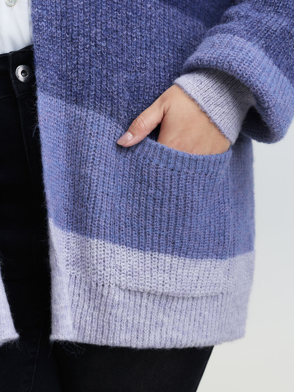 Super Stretchy Textured Pocket Knit Cardigan