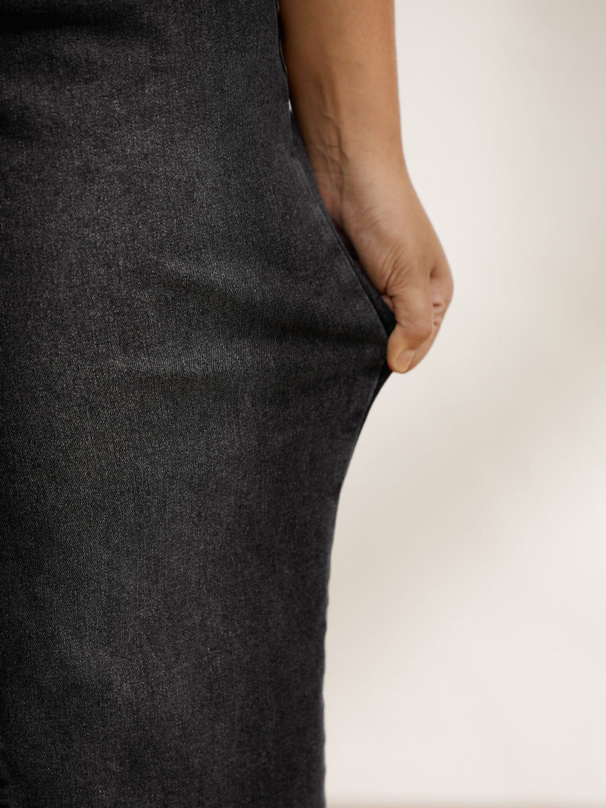 Vintage Wash Stretchy Straight-Leg Jeans