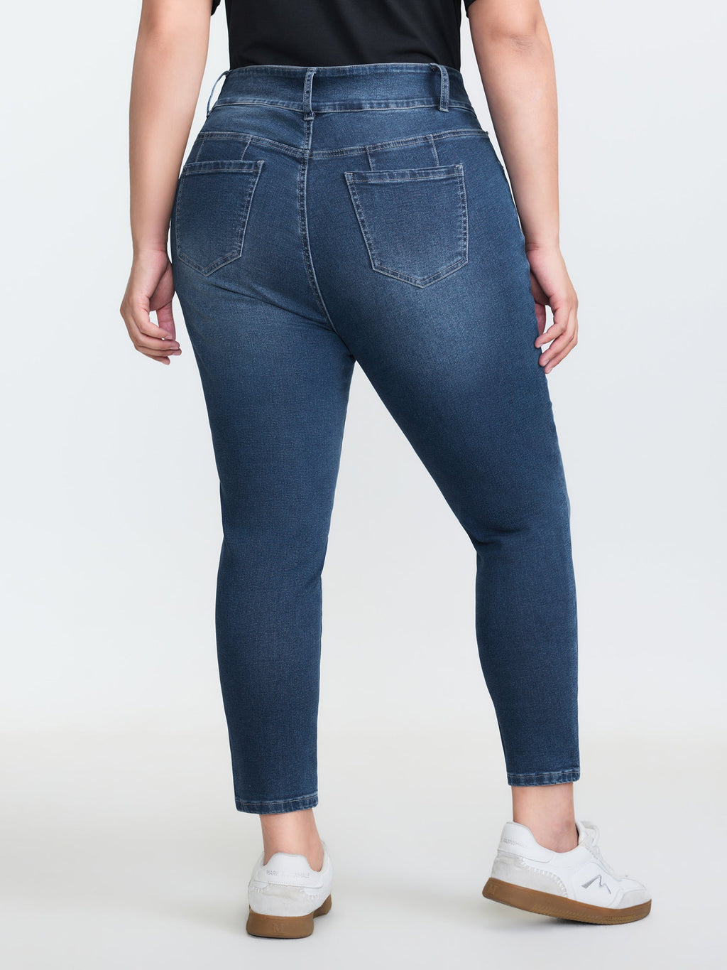 Stretchy Mid-Rise Skinny-Fit Jeans