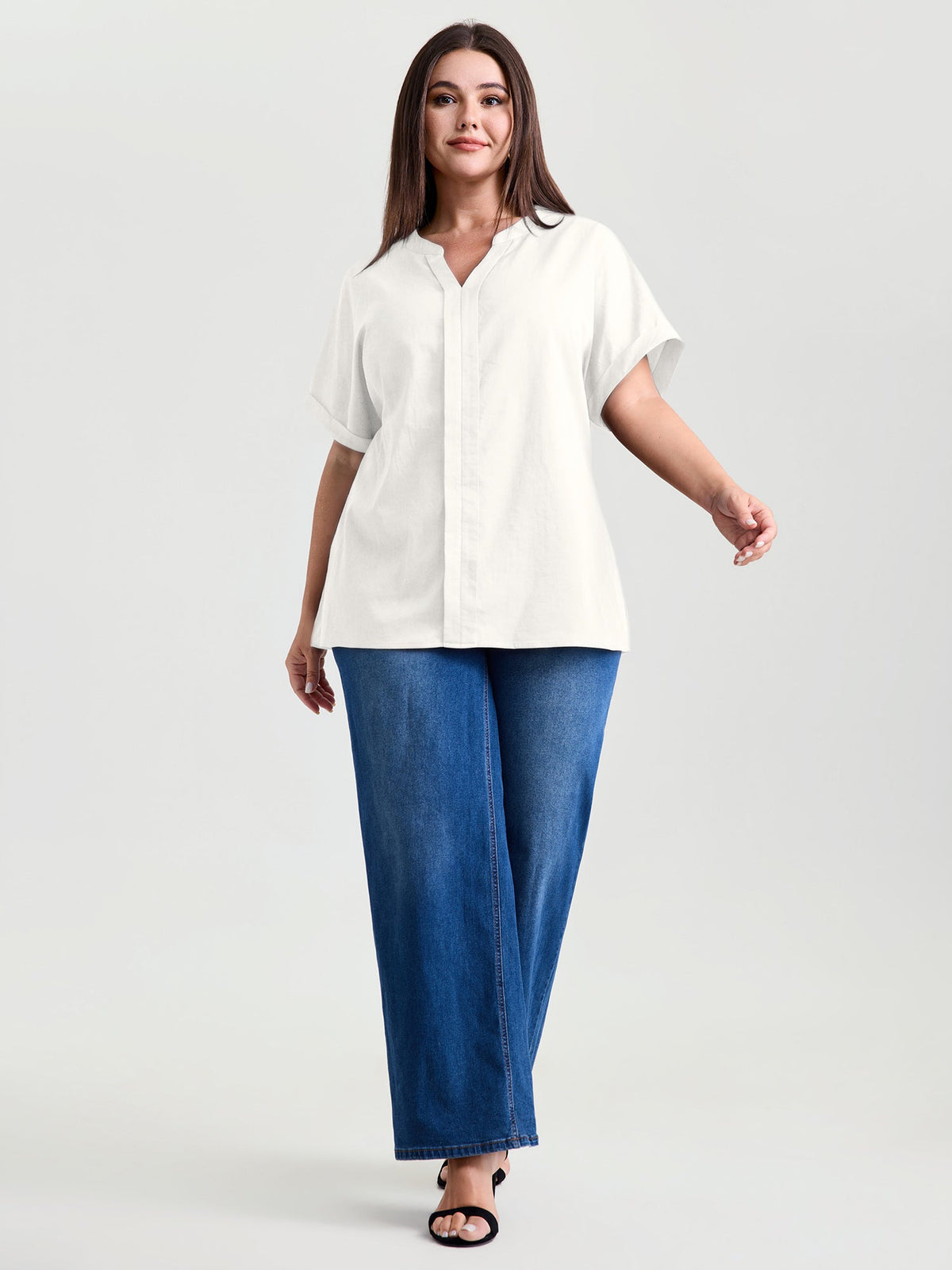 Breathable Feel Textured Blouse
