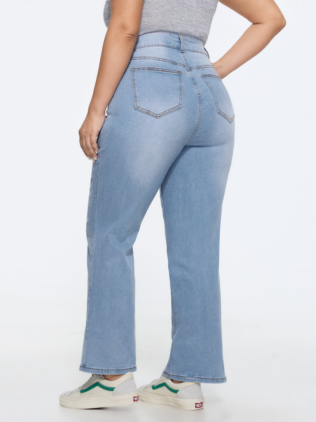 Thigh-Friendly Capri Straight-Leg Jeans