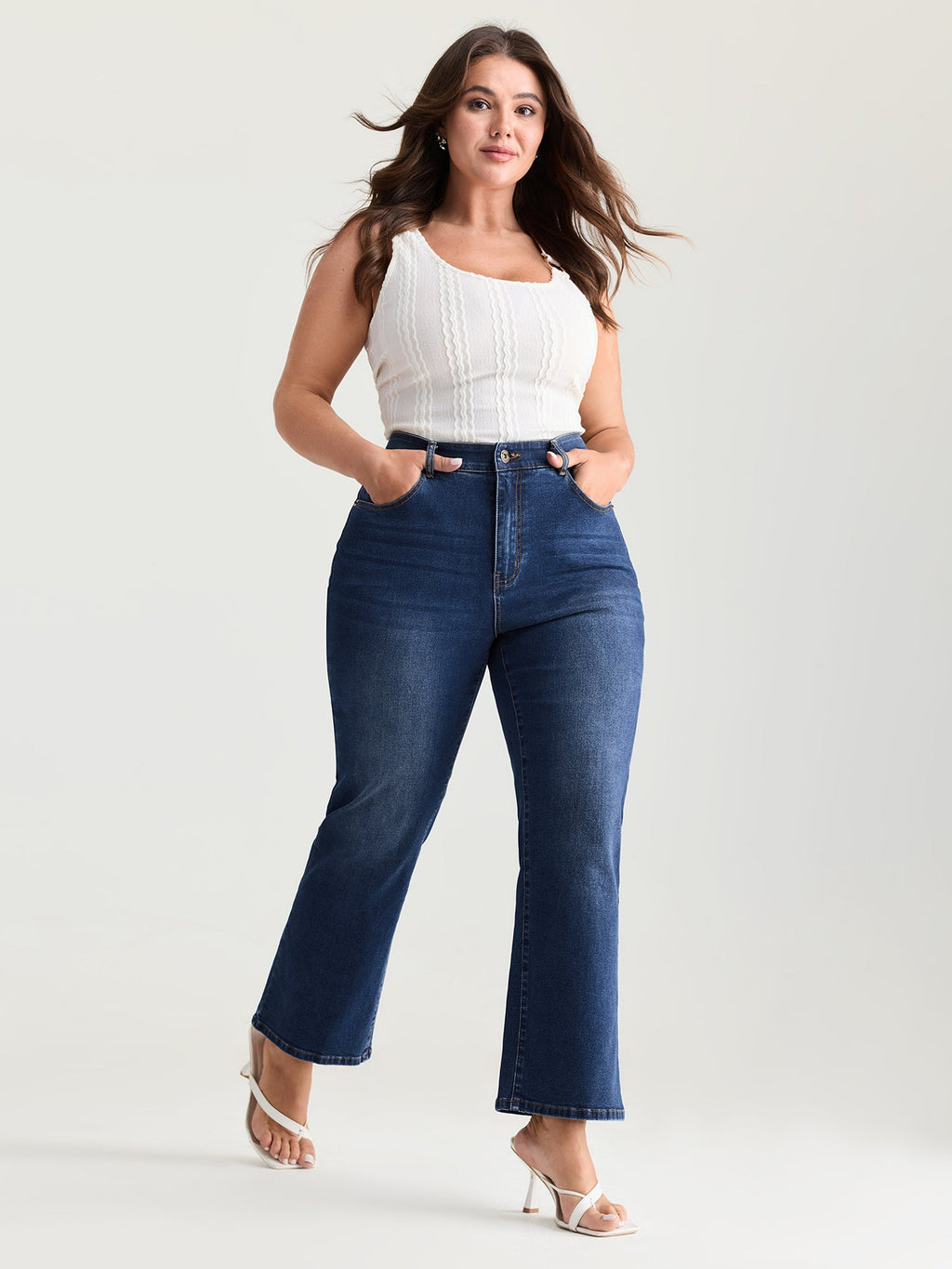 Classic High-Rise Straight-Leg Jeans