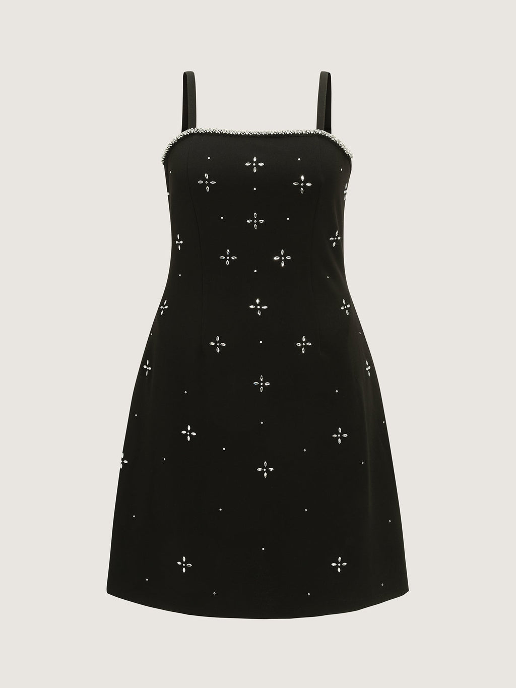 Beaded Sleeveless Pocket Mini Dress