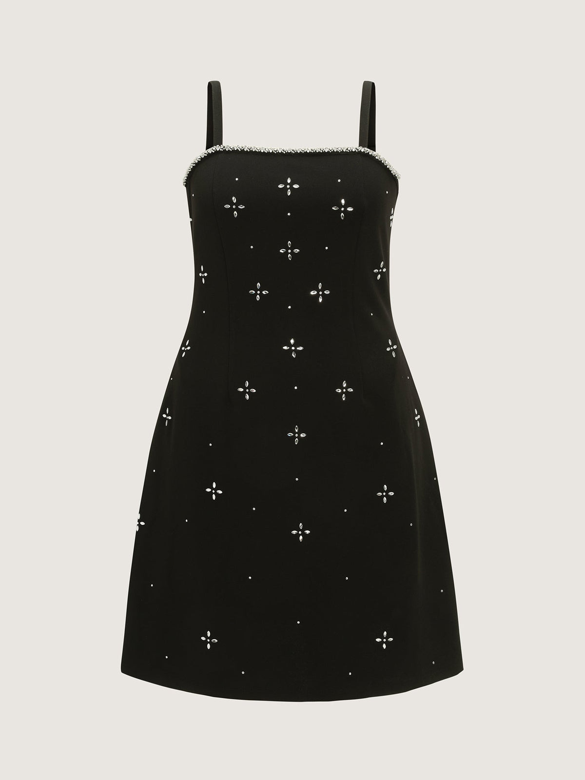 Beaded Sleeveless Pocket Mini Dress