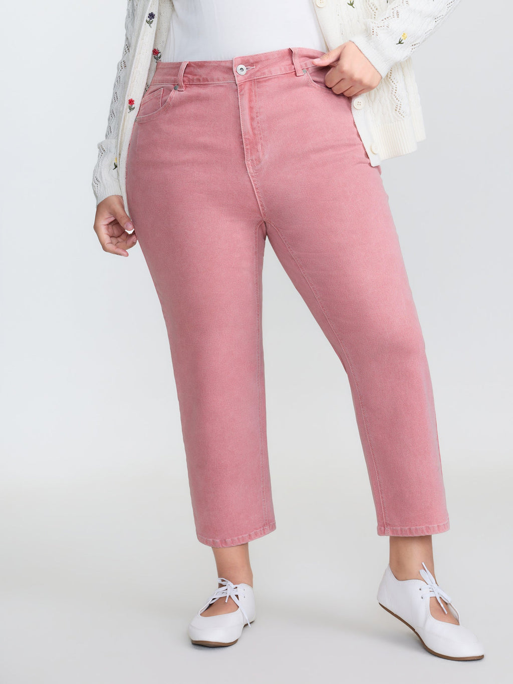 Stretchy Mid-Rise Bootcut Jeans