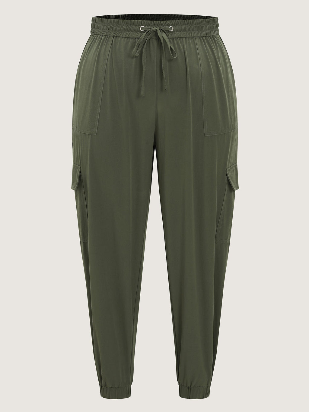 Elastic Waist Pocket Cargo Sweatpants