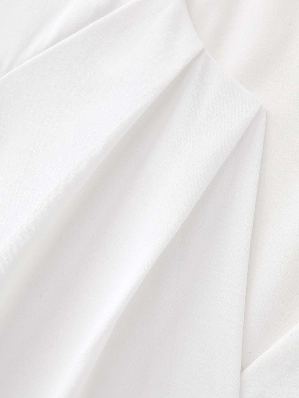 Pleated Split Neckline Placket Blouse