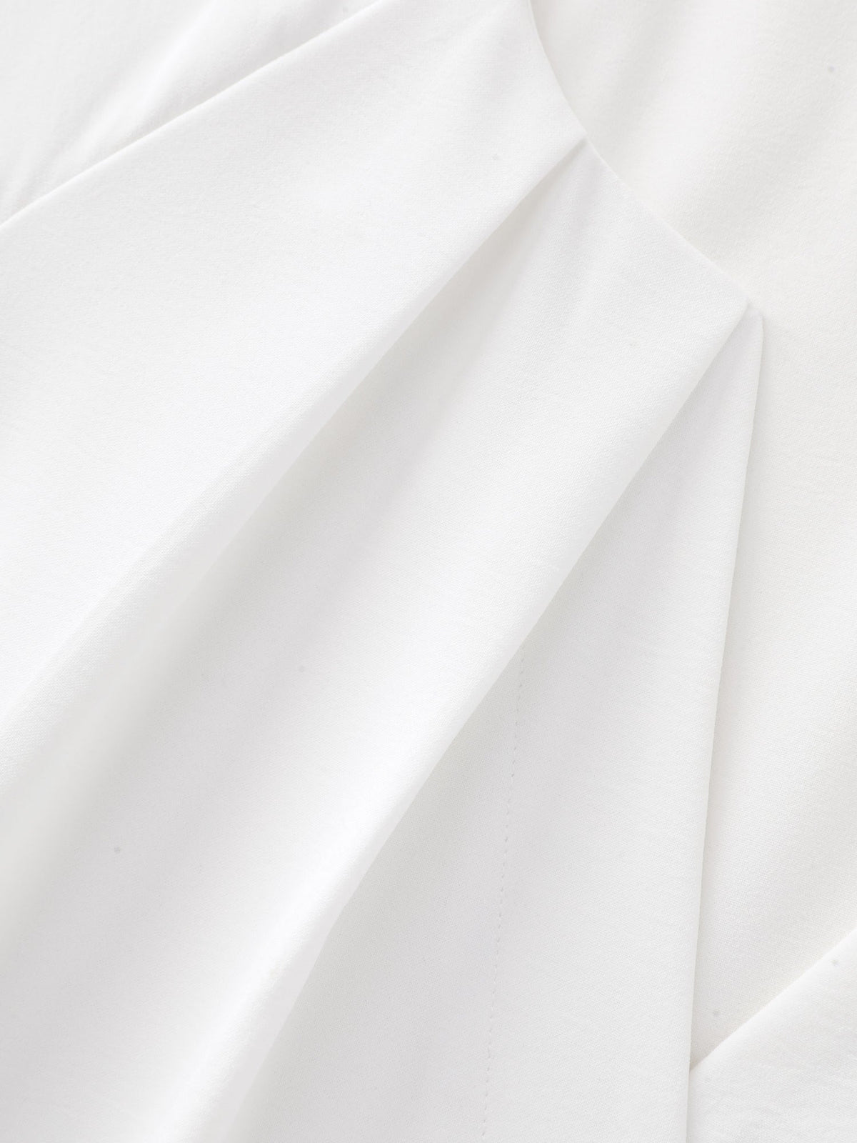 Pleated Split Neckline Placket Blouse