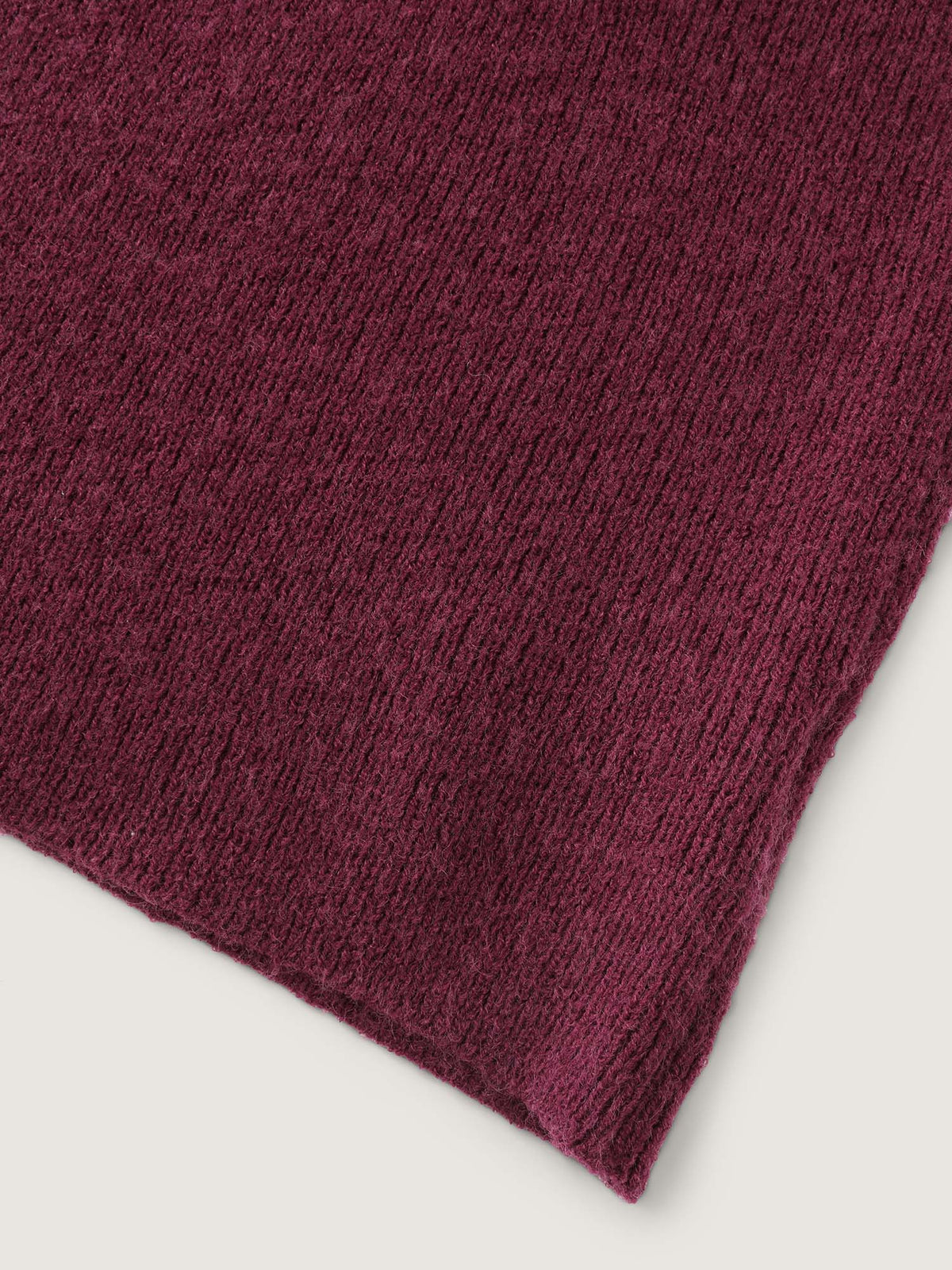 Folded Collar Open-Front Knit Cardigan