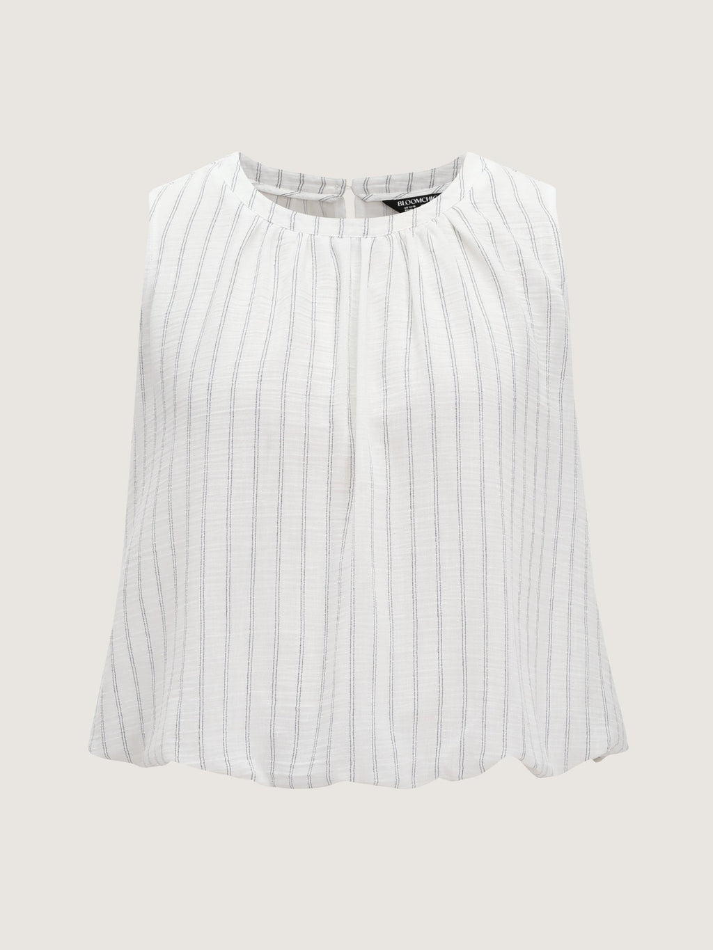 Supersoft Striped Sleeveless Blouse