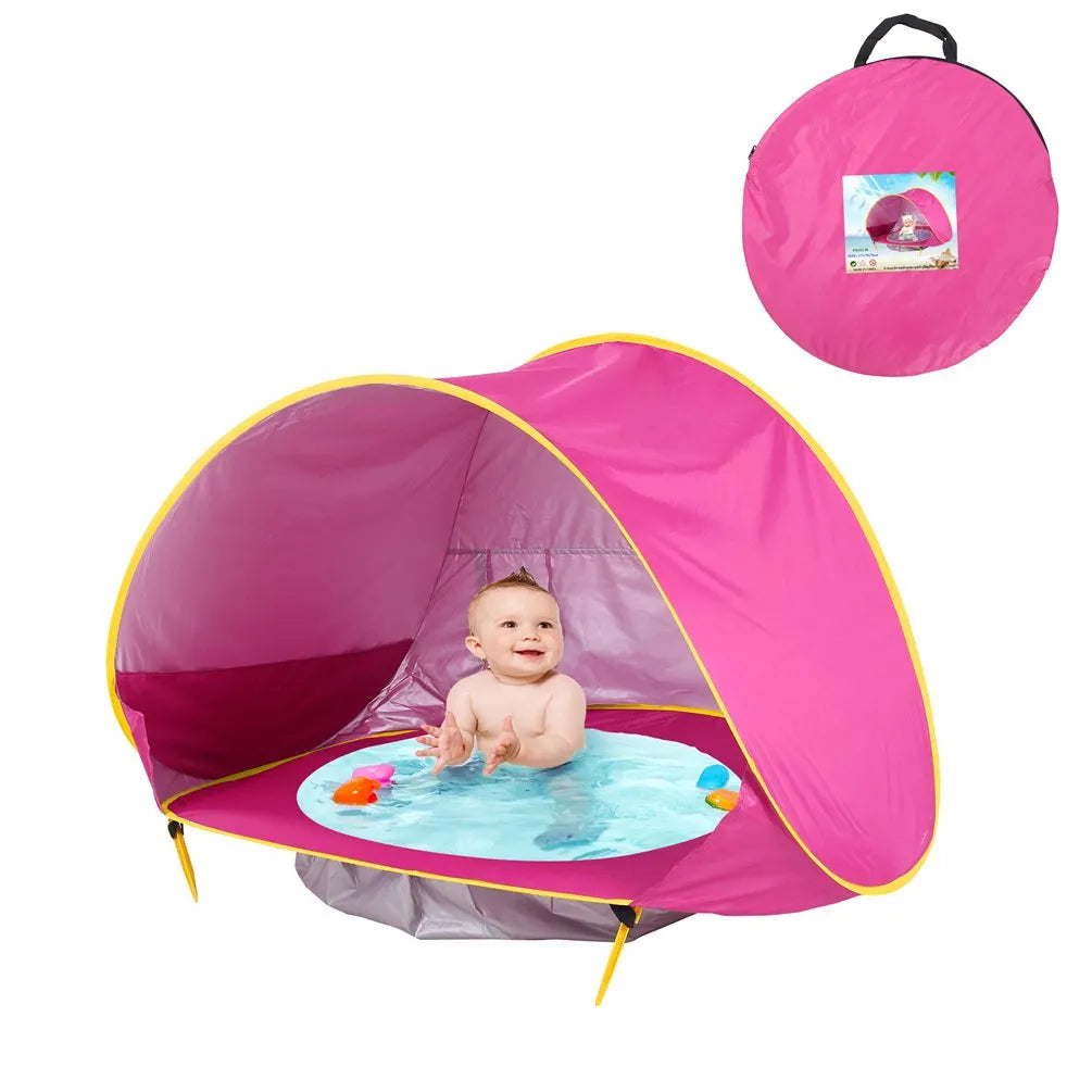 Pop Up UV Protection Baby Beach Shelter Tent with Folding Pool