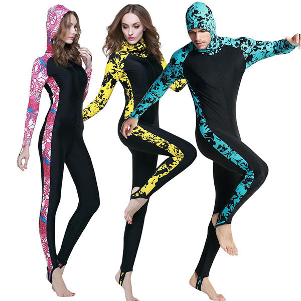 SBART Women Men Diving Wetsuit Long Sleeve Spearfishing Surfing Diving Wetsuit