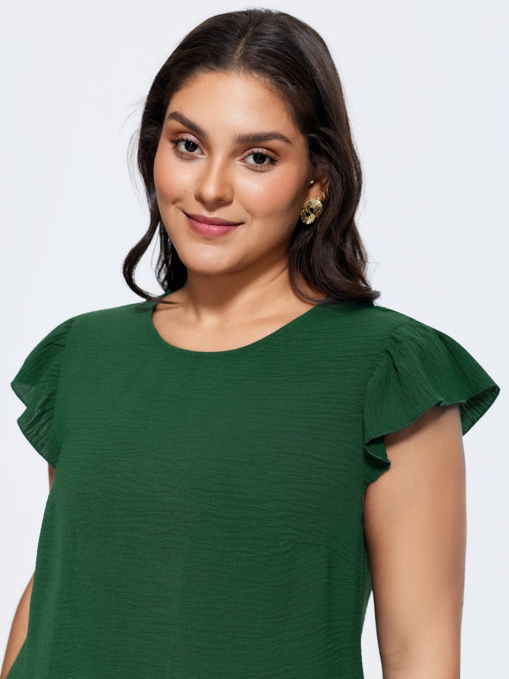 Sheer Lace Back-Tie Blouse