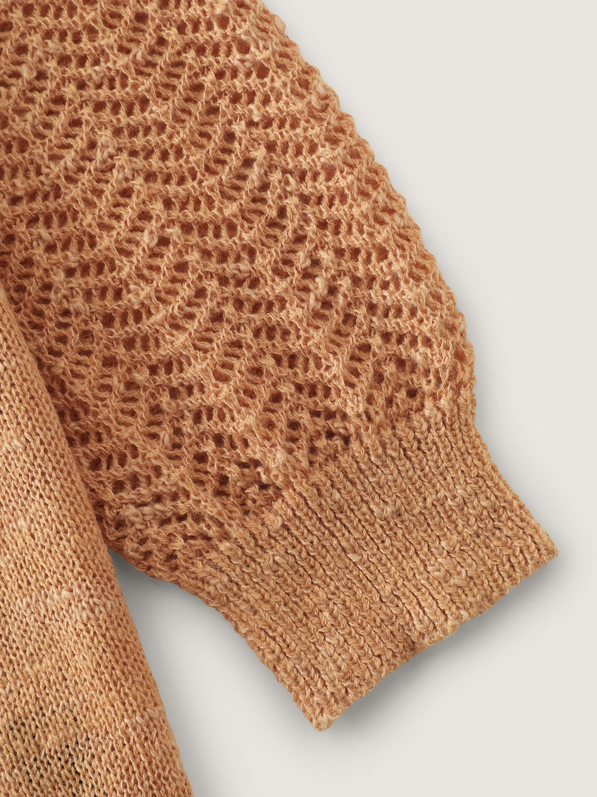 Texture Cut Out Raglan Sleeve Pullover