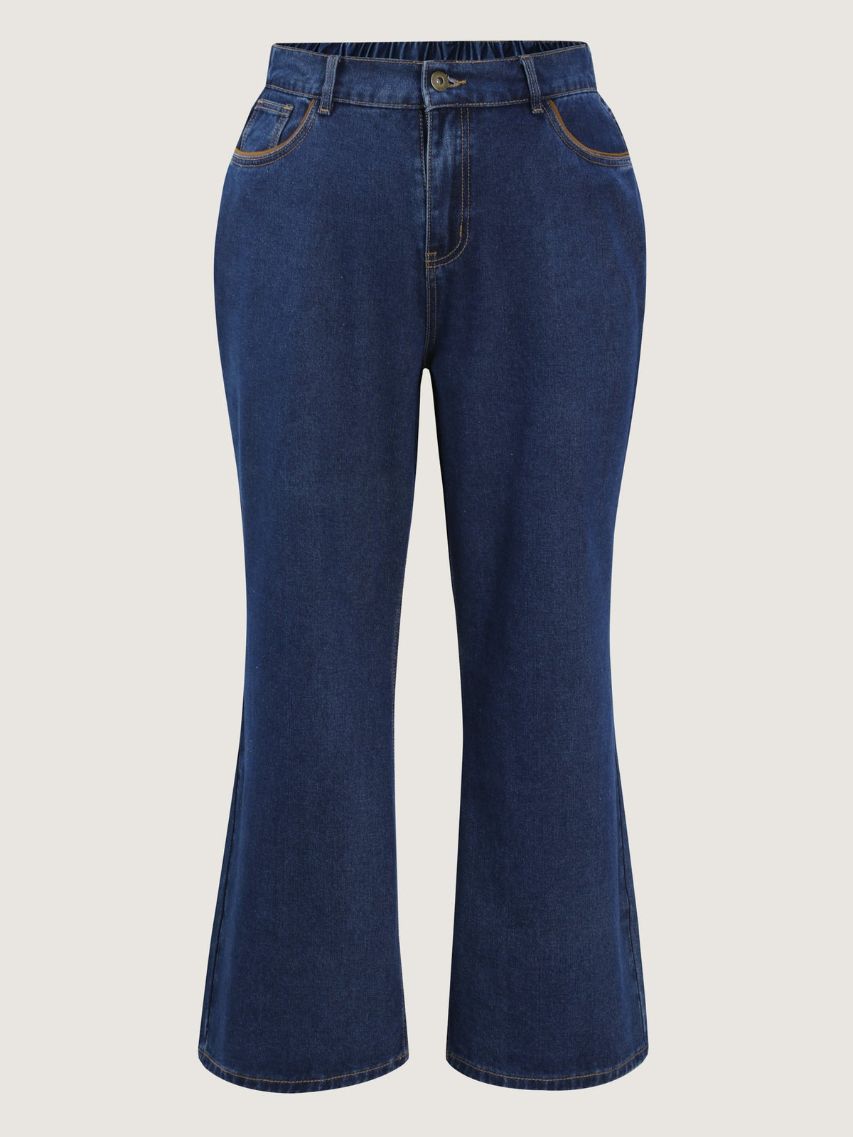 Classic Pull-On Wide-Leg Jeans