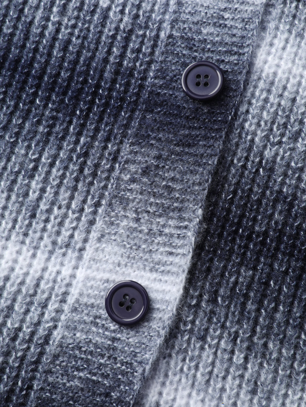 Color Gradient Textured Hooded Cardigan