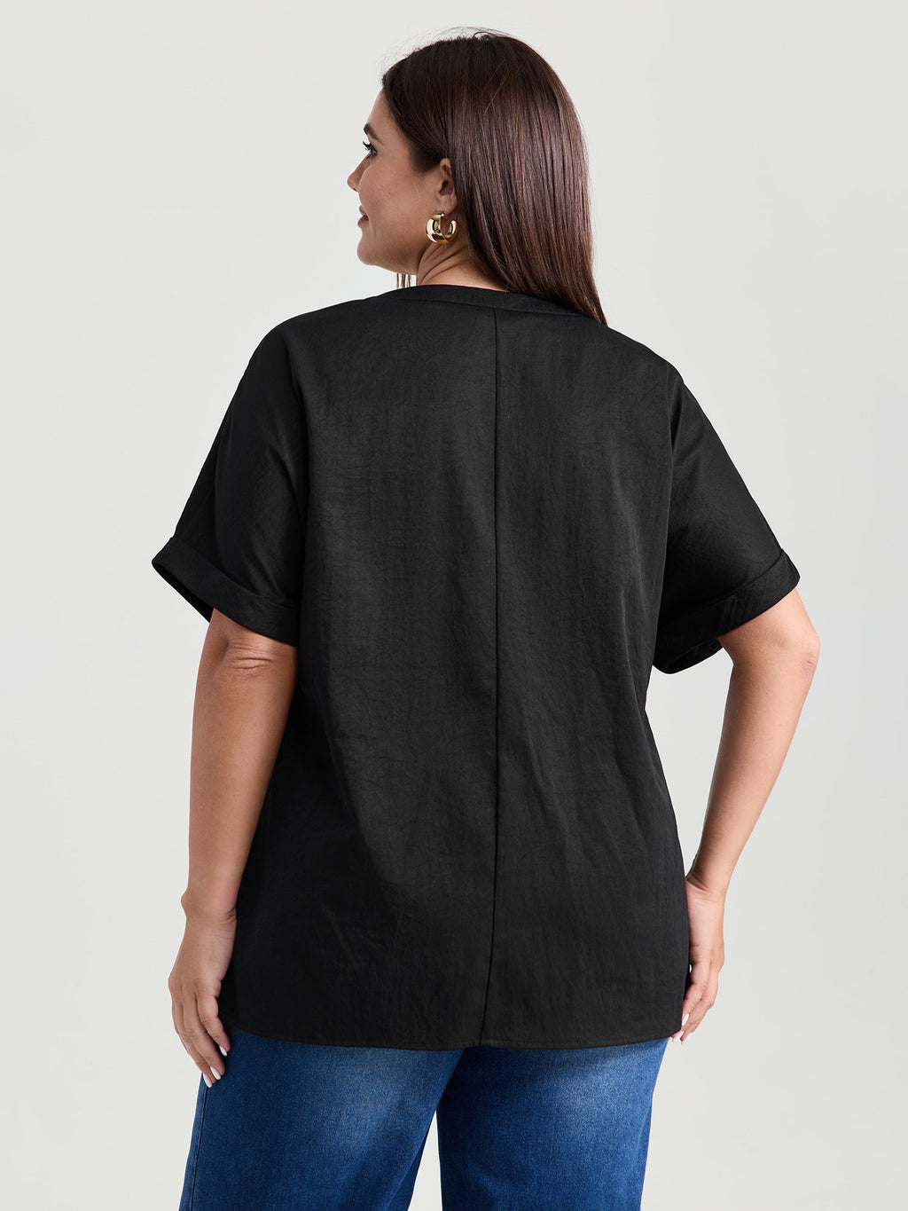 Breathable Feel Textured Blouse