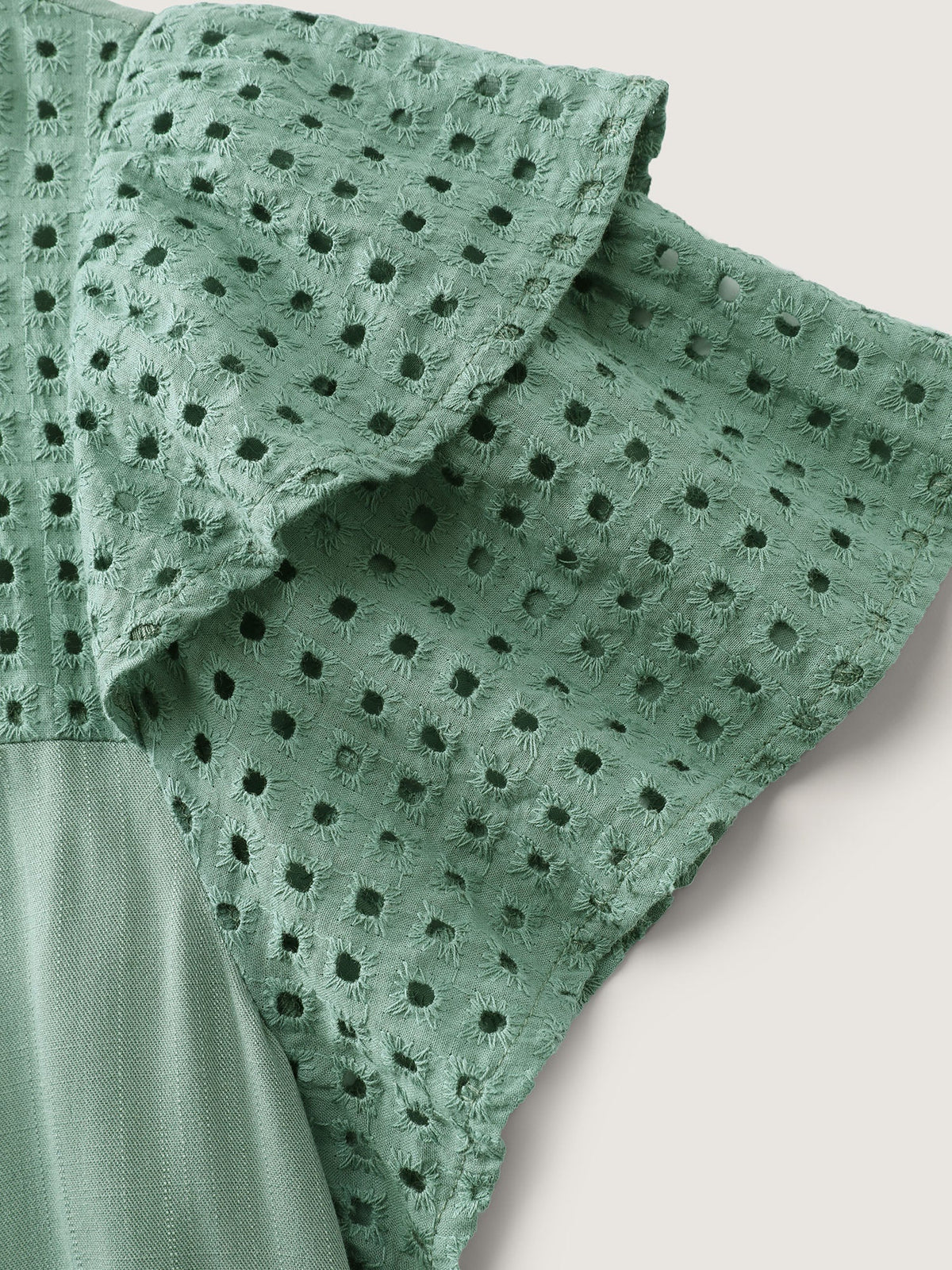 Pure Cotton Layered Sleeve Flowy Blouse