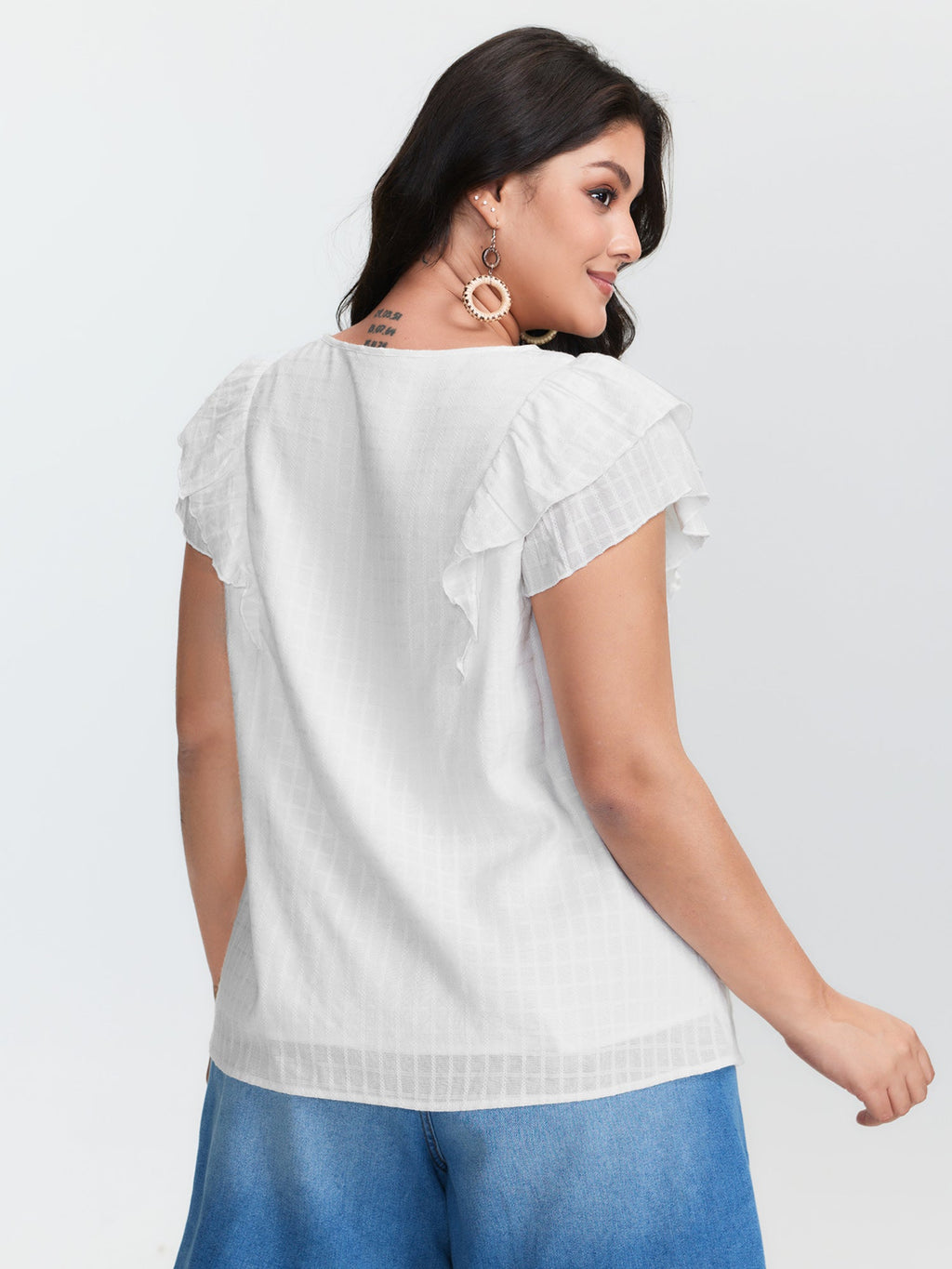 Pure Cotton Embroidered Neckline Blouse