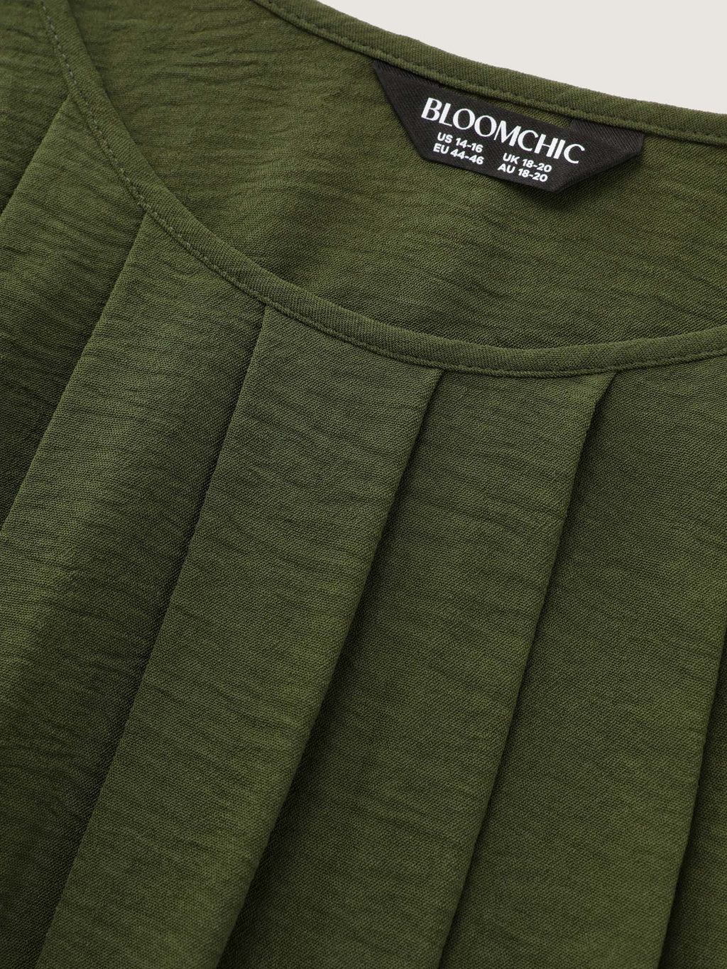 Pleated Flowy Plain Tank Top