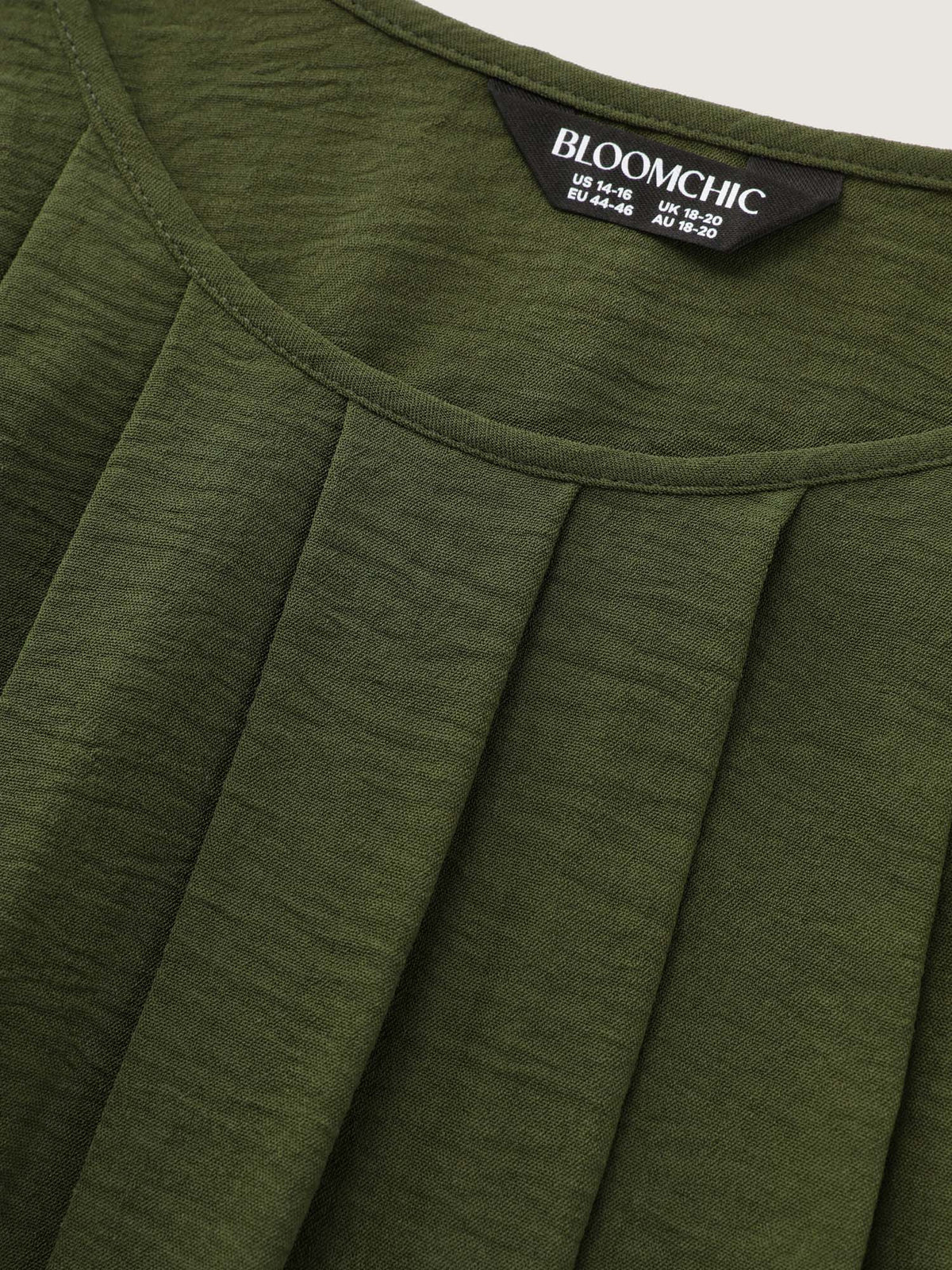 Pleated Flowy Plain Tank Top