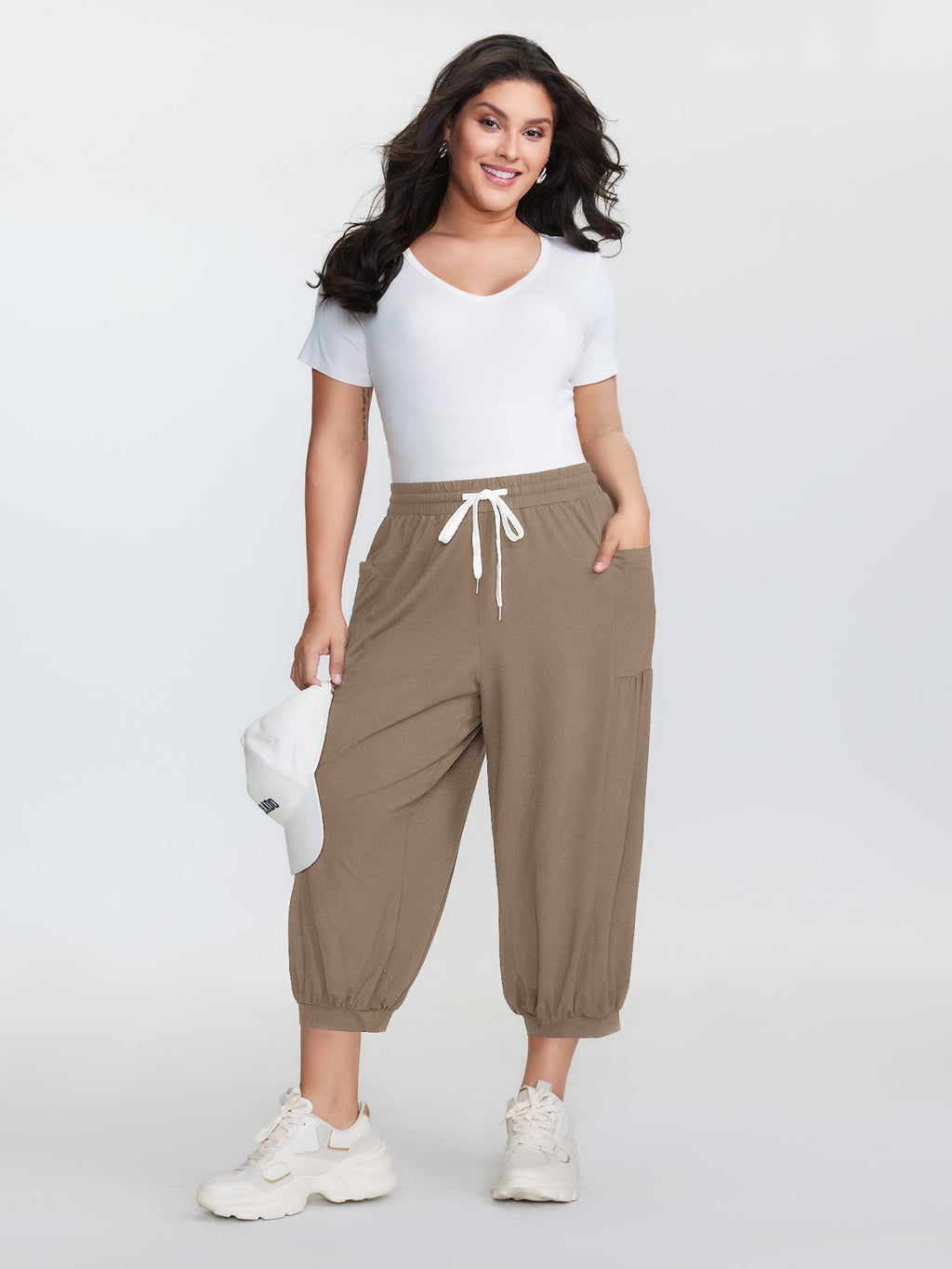 Supersoft Drawstring Cropped Jogger Pants
