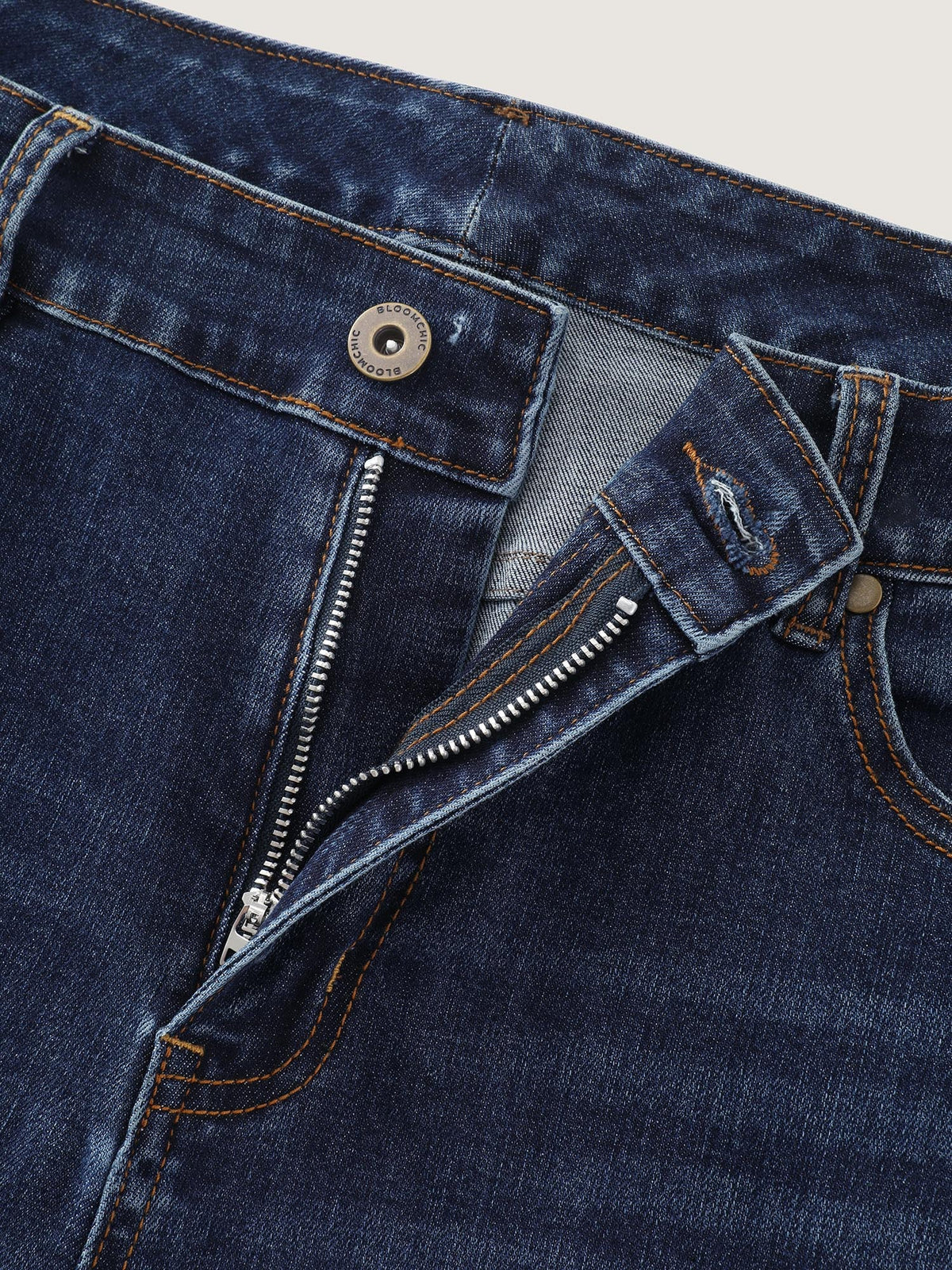 Stretchy Mid-Rise Flared Jeans