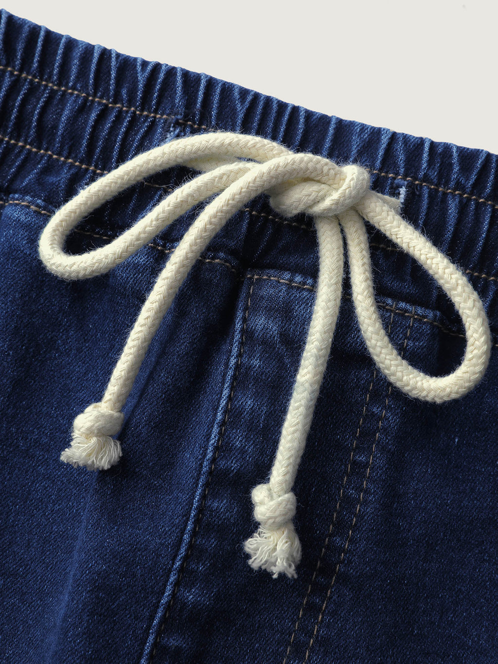 Everyday Pull-On Drawstring High-Rise Jeans