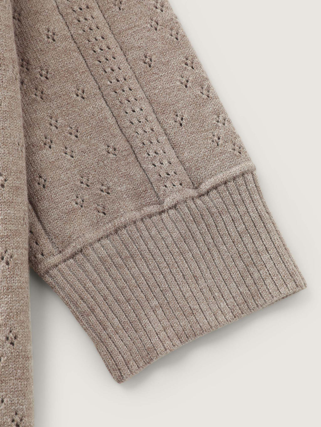 Cut-Out Button Front Knit Cardigan
