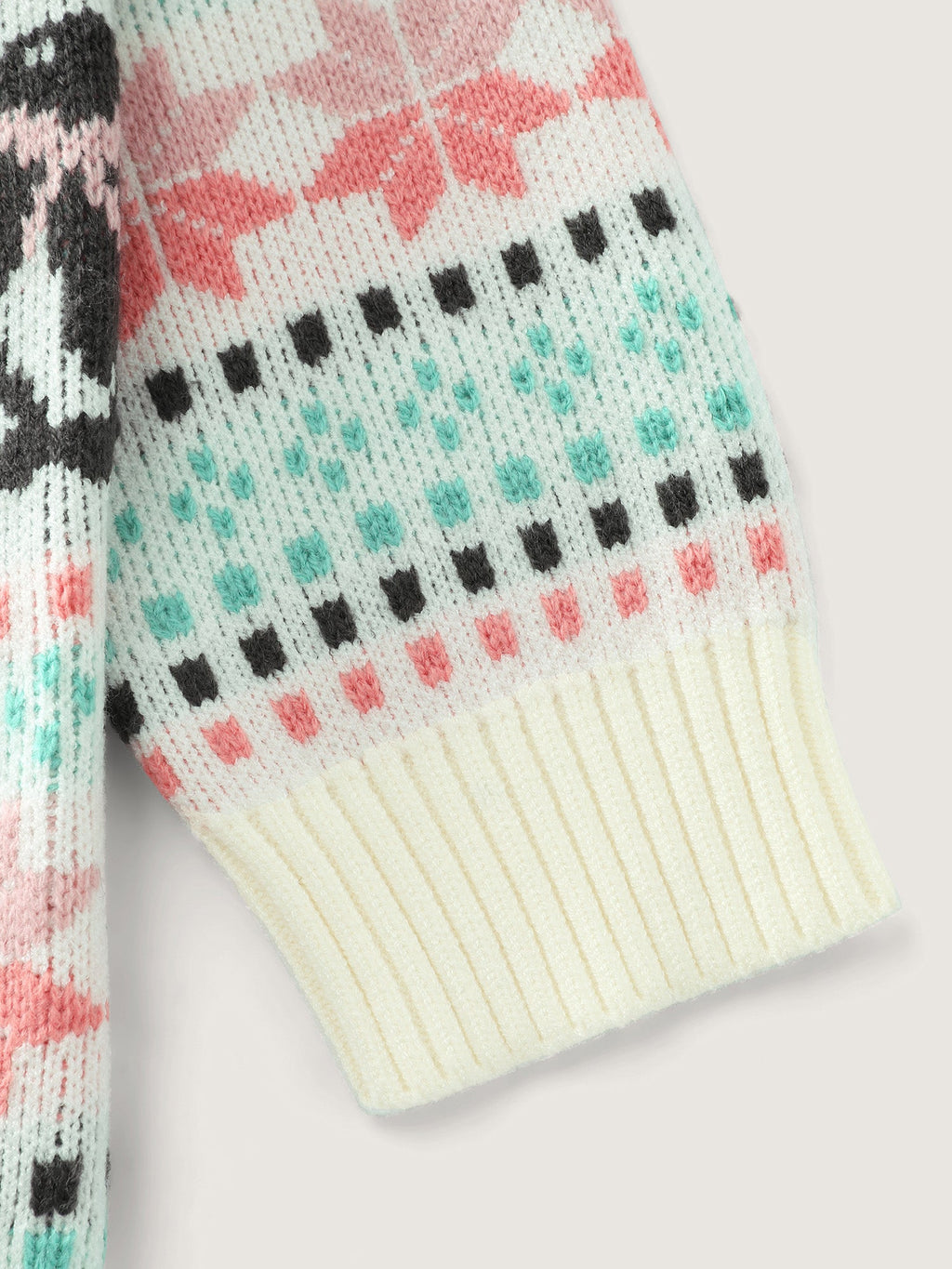 Supersoft Festive Penguin Pattern Jacquard Knit Cardigan