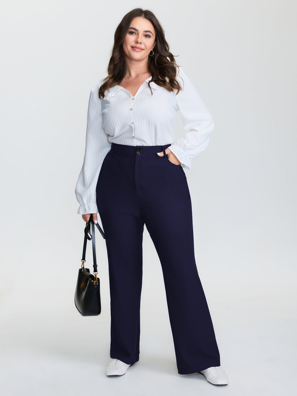 Supersoft Stretchy Plain Bootcut Pants